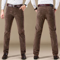 6 Colors Mens Thick Corduroy Casual Pants 2020 Winter New Style Business Fashion Stretch Regular Fit Trousers Male Clothes,6686