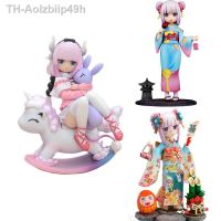 Aolzbiip49h 14 ซม.มังกรของนางสาวโคบายาชิอะนิเมะมังกร Kanna Kamui Kimono Figure Collection ของเล่น