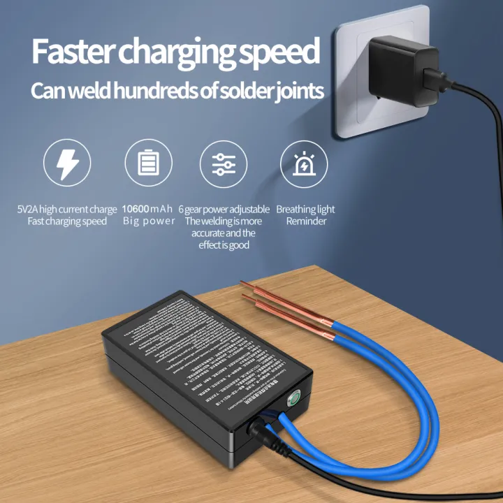 BO YIN Mini Spots Welding Machine 6 Gears of Power Adjustable for