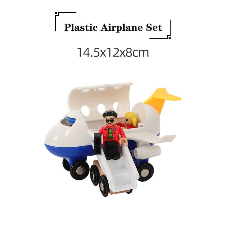 assembled-building-blocks-car-airplane-model-wooden-train-track-railway-puzzle-boy-toy-passenger-plane-track-general-accessories