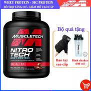 TẶNG BAO TAY VÀ BÌNH Sữa tăng cơ cao cấp Whey Protein Nitro Tech của