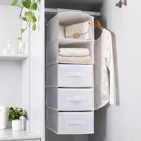 135-Shelf Hanging Closet Organizer Oxford Cloth Foldable Underwear Storage Rack Clothes Handbag