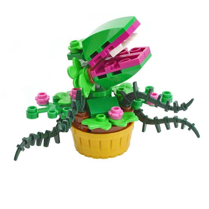 moc-mini-potted-green-man-eater-plants-chomper-flower-plant-building-blocks-set-little-shop-of-horror-bricks-kid-xmas-toys-gift