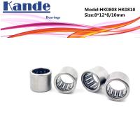 ✧♈☋ HK0808 HK0810 Needle Bearings 8x12x8mm 8x12x10mm Drawn Cup Needle Roller Bearing HK081208 HK081210 TLA88Z TA89Z