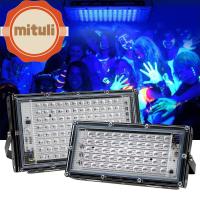 MITULI 120เรืองแสง โคมไฟฟลัดไลท์ UV 395nm ไฟเอฟเฟค โคมไฟเวที UV แบบพกพาได้ 50วัตต์/100วัตต์ โคมไฟยูวี บ้านในบ้าน