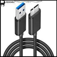 BDKNBU สายดาต้าเอ็กซ์เทอร์นัลฮาร์ดดิสก์3.0ไปยัง Micro B ที่ชาร์จไฟรวดเร็ว USB ความเร็วสูงสำหรับแล็ปท็อป