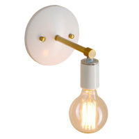 Permo Industrial Scandinavian Mini Single Sconce Antique Finished 1-Light Wall Sconce Wall Lamp