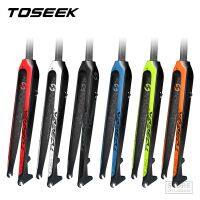 TOSEEK ตะเกียบคาร์บอน29ท่อตรงฟอร์กจักรยาน560กรัมขาตะเกียบจักรยานเสือภูเขาเหล็กคาร์บอนแข็ง29ตะเกียบหน้าสำหรับจักรยาน