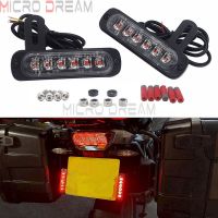 Tahan Air B6แบบคู่ไฟ LED Rem Taman และ Lampu Merah เซเพดะมอเตอร์ Lampu Ekor Untuk Harley Honda Belakang