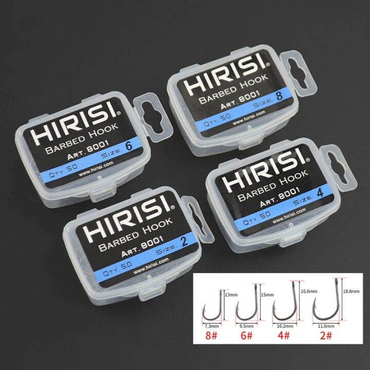 hirisi-50pcs-barbed-coated-carp-fishing-hooks-with-eye-design-made-by-carbon-steel-8001