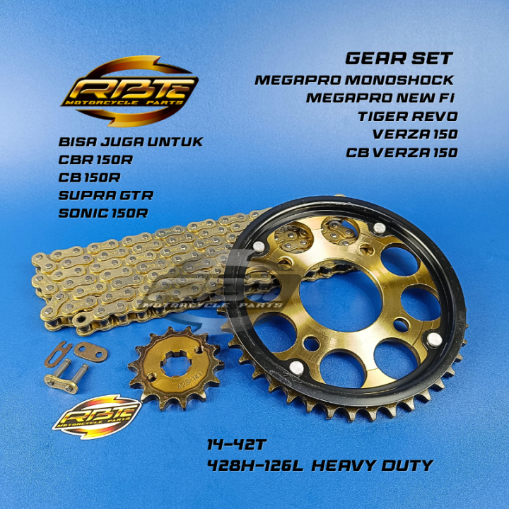 Gear Gir Set Gir Paket Megapro New Monoshock Fi Tiger Revo Cb Verza Cb R Cbr R Sonic