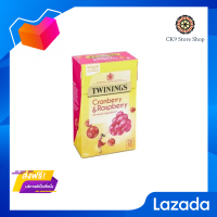 ?Promotion? ส่งฟรี ﻿Twinings Cranberry and Respberry Tea ทไวนิงส์ แคนเบอร์รี่และราสเบอร์รี่ ชาอังกฤษ (UK Imported) 2กรัม x 20ซอง