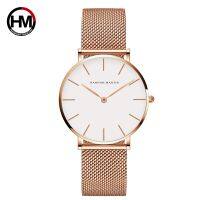 2021 NEW BLUE Simple Design Japan Quartz Movement Waterproof Ladies Wristwatch Stainless Steel Band Classic Watches for Women