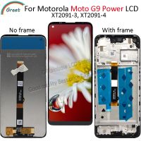 6.8 สำหรับ Motorola Moto จอแสดงผล LCD พลังงาน G9พร้อมเทปกาวหน้าจอสัมผัสชุดดิจิไทเซอร์ G9สำหรับ Moto XT2091-3 Lcd