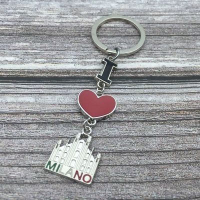 New Arrival Tourist Souvenirs Keychain I Metal Alloy Letters Keyring Promotion