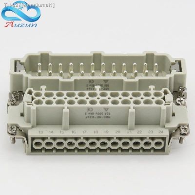 ♕ 24 core Heavy duty connector HDC-HE-24 The male connector and the female connector 16A500V Aviation plug core