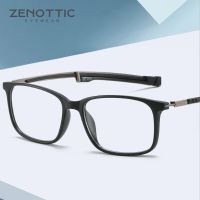 【New】 ZENOTTIC Anti Blue Light Blocking Reader แว่นตาแม่เหล็กแขวนคอกรอบแว่นตา Presbyopic Hyperopia ผู้ชายแว่นตาอ่านหนังสือ