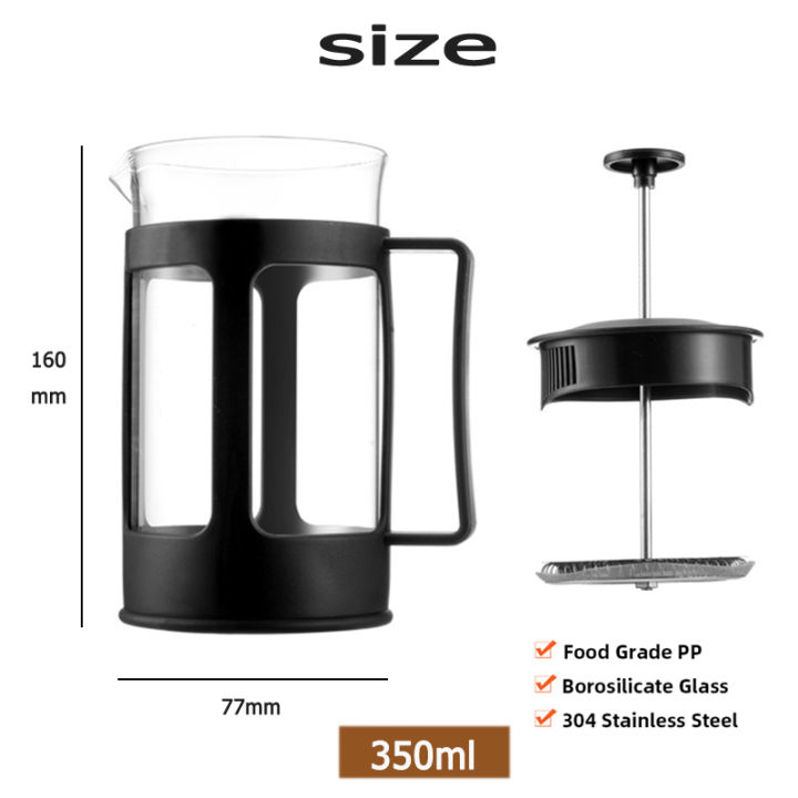 coffee-pot-เหยือกชงกาแฟสด-หม้อชากาแฟสด-ที่ชงกาแฟฝรั่งเศส-350-600-800-1000ml-ที่ชงกาแฟแบบกด-กาชงกาแฟ-กาชงกาแฟสด-french-press-pot-beautiez