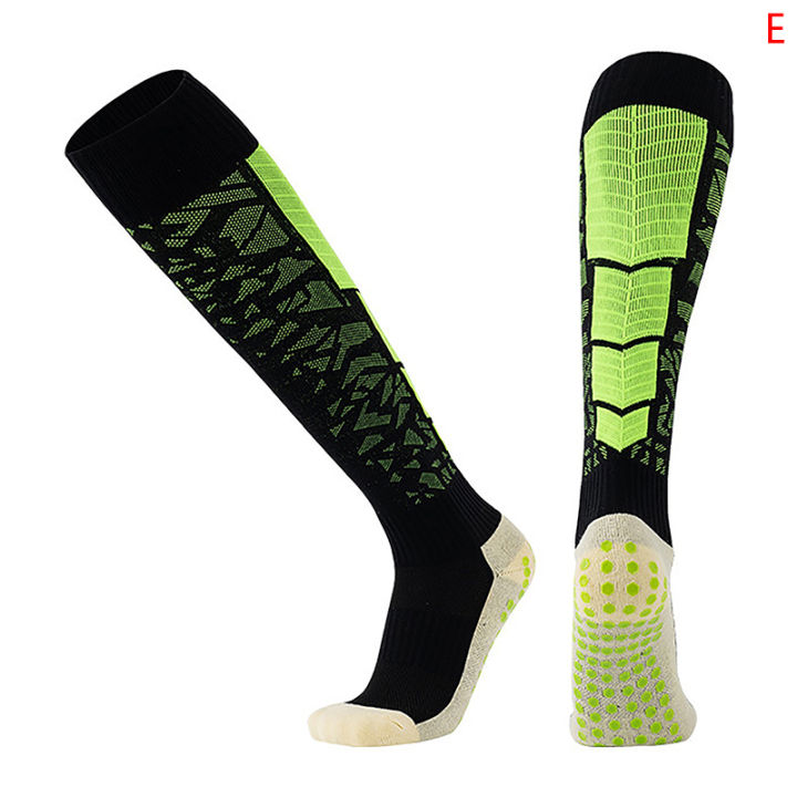 guliang630976-ถุงเท้าฟุตบอลสำหรับผู้ใหญ่ถุงเท้ากีฬาแห้งเร็วผ้าพันด้านล่างหนาติดกาวถุงเท้ากันลื่นและระบายอากาศได้ดี