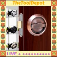 TheToolDepot ล็อคประตู304สแตนเลสปิดภาคเรียนมือจับที่มองไม่เห็นความปลอดภัยซ่อนที่ล็อคประตูกันทีจับตู้เสื้อผ้าล็อกเกอร์ด้านเดียวสีเขียวบรอนซ์