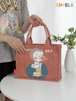 Original cartoon artists portable shopping bag small bag canvas bag lunch bag AL77 diy custom design 【BYUE】