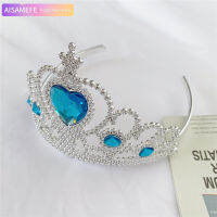 AISAMEFEสาวเครื่องประดับผมแช่แข็งเจ้าหญิงอาช่าCrownสาวงานเลี้ยงอุปกรณ์เสริมผมเด็กสาวของขวัญ