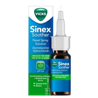 ✈️พร้อมส่งที่ไทย✈️ สเปรย์พ่นจมูก Vicks Sinex Soother Nasal Spray with Aloe 15 ml. นำเข้า แท้ ?%