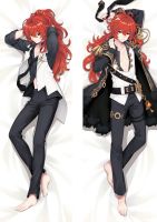 (หากกำหนดเองติดต่อเรา) เกม Genshin Impact Diluc Ragnvindr คอสเพลย์ Dakimakura อุปกรณ์ตัวถังกอดปลอกหมอน (ขายของปลอกหมอน)