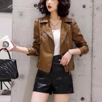 Quality Guarantee Spring New Leather Female 2022 Short Locomotive Jacket Jackets Lighth Small WomenS