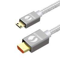 สายเคเบิลมินิ HDMI ไปยังสาย HDMI HDMI ขนาดเล็กอะแดปเตอร์ความเร็วสูง3D 1080P พร้อมชุบทองตัวผู้สำหรับทีวีโทรทัศน์ HDTV จอภาพ LCD กล้องดิจิตอลจอแบน2เมตร