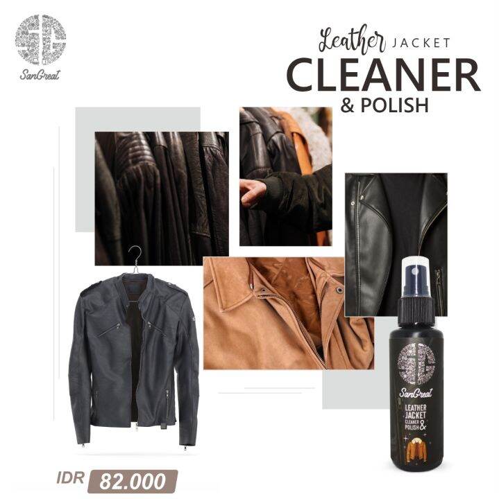 Leather jacket cleaner and polish, semir jaket kulit, leather jacket