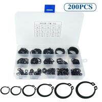 【YF】 150pcs M5-M25 Internal External Retaining Circlips C-clip Washers Snap Ring Carbon Steel Assortment Kit