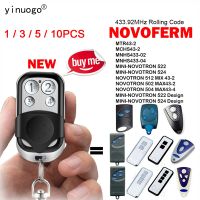 NOVOFERM NOVOTRON 502 MAX43-2 504 MAX43-4 433.92mhz Garage Remote Control NOVOFERM MNHS433-02 MNHS433-04 MINI-NOVOTRON 522 524