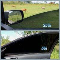 VLT 5-15-25-35-50% Black Auto Car Home Window Glass Building Tinting Film Roll Side Window Solar UV Protection Stickers Curtain Window Sticker and Fil