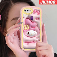 เคส JIUMOO สำหรับ OPPO F9 F9 Pro U1 Realme A7x 2 Pro เคสการ์ตูน3D My Melody ดีไซน์ใหม่กันกระแทกแบบใสนิ่มเคสมือถือกรอบโปร่งใสลายกล้องถ่ายรูปเรียบง่ายอ่อนโยนฝาครอบป้องกัน