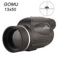 GOMU 13X50กล้องส่องทางไกลตาเดียวกันน้ำพร้อมเรนจ์ไฟน์กล้องทรรศน์ HD เครื่องวัดระยะทางที่มีประสิทธิภาพสำหรับดูนกล่าสัตว์