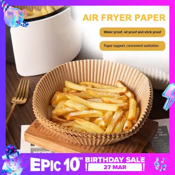 Dropship 50pcs Air Fryer Disposable Paper Liner; Parchment Paper