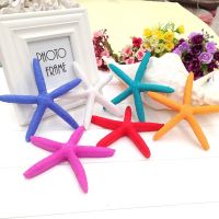 5Pcs ปลาดาวประดิษฐ์ Sea Star เครื่องประดับเรซิ่น Aquarium ตกแต่ง Beach Decor Nautical Home Decor Beach งานแต่งงาน Decor สุ่ม