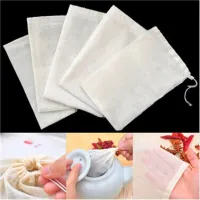 20Pcs Empty Tea Bags with String Herb Soup Flavoring Cooking Teabags 6cm*8cm I