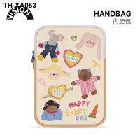 VISION cartoon illustration 14 inch girl the applicable computer bladder bag lenovo air apple laptop huawei 15.6 tablet case millet ins receive package