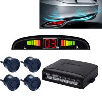 AutoAccessories Car Buzzer Reverse Backup Radar System - Premium Quality 4 Parking Sensors Car Reverse Backup Radar System with LCD Display(Dark Blue)