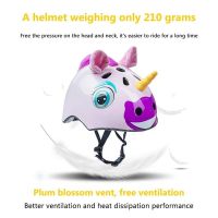 Kids Helmet 3D Unicorn Bicycle Helmet for Girl Boy Childrens Helmets Multi-Sport Bike Helmet for Skateboard Skating ScooterTH