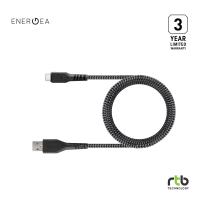 Energea สายชาร์จ 1.5M รุ่น  FibraTough 2.0 USB-C To USB-A - Black