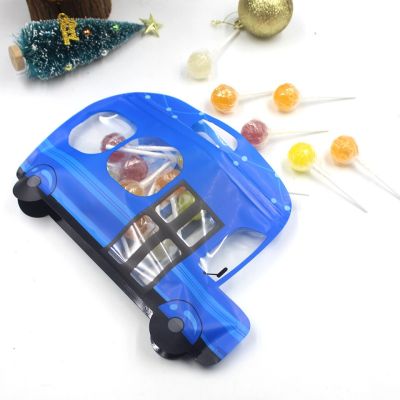 10PCS Colors Car Ziplock Bag Candy Cookie Packaging Bags Kids Birthday Christmas Party Gift Wrapping Supplies Navidad Decoration Gift Wrapping  Bags