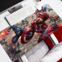 Marvel Captain America 900x400 มม. XXL แผ่นรองเมาส์เกมมิ่ง DIY แผ่นรองเมาส์อะนิเมะชุดเกมเมอร์ขนาดใหญ่ XL