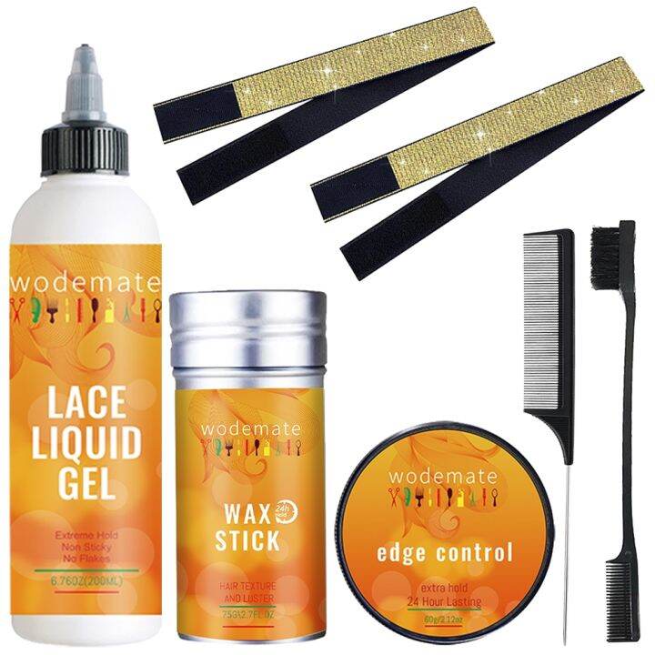 Liquid Wig Glue Glueless Lace Gel Wax Stick Edge Control Temporary Hold