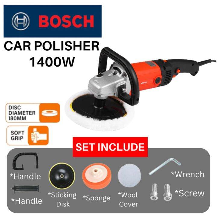 BOSCH 6" Car Polisher 2100W Car Polish Machine Heavy Duty Lazada PH
