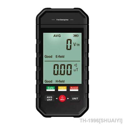 SHUAIYI 1 1999V/m EMF Meter Rechargeable Digital Electromagnetic Field Radiation Detector Digital LCD EMF Detector Great Tester ET925