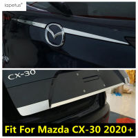 ด้านหลัง Trunk Tail Gate ประตู Strip ตกแต่งป้องกันสำหรับ Mazda CX-30 2020 -2022สแตนเลสอุปกรณ์เสริมภายนอก