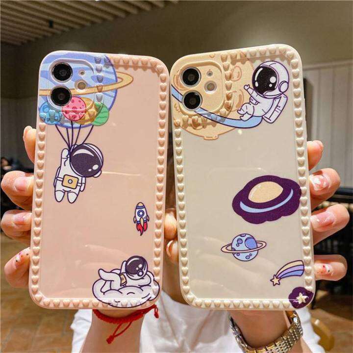 นักบินอวกาศ-เคสไอโฟนสีขาว-ซิลิโคนแบบนิ่ม-ความคิดสร้างสรรค์กรอบเลนส์-เคส-apple-iphone-12-pro-8plus-xr-xs-se2020-919